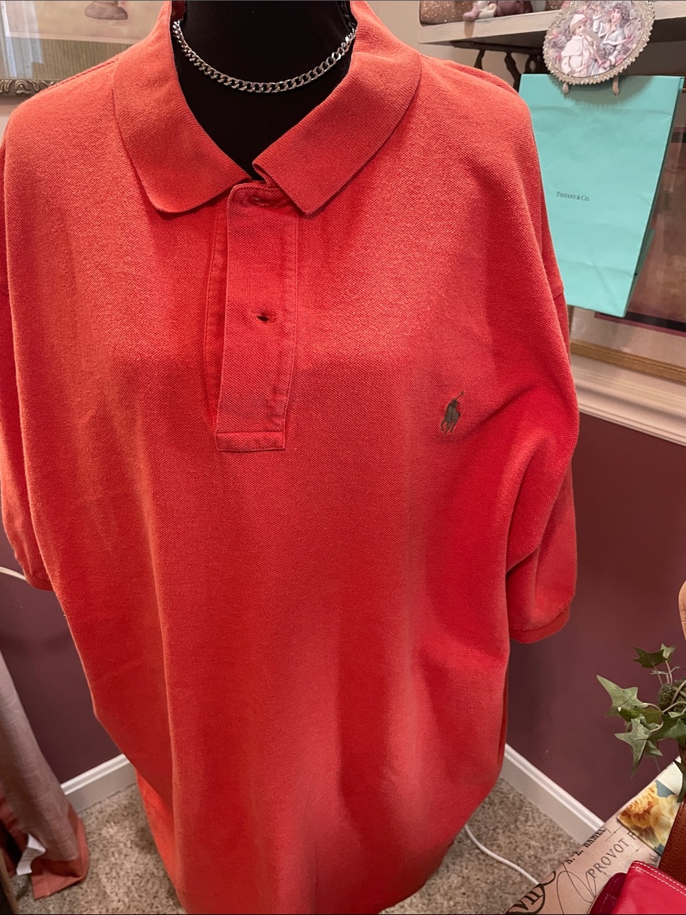 Polo by Ralph Lauren Men’s Orange Classic Fit Polo Shirt